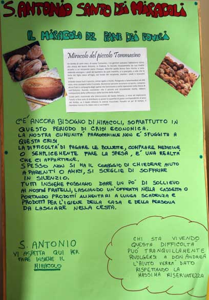 Cartellone - pane Sant'Antonio cartellone-pane