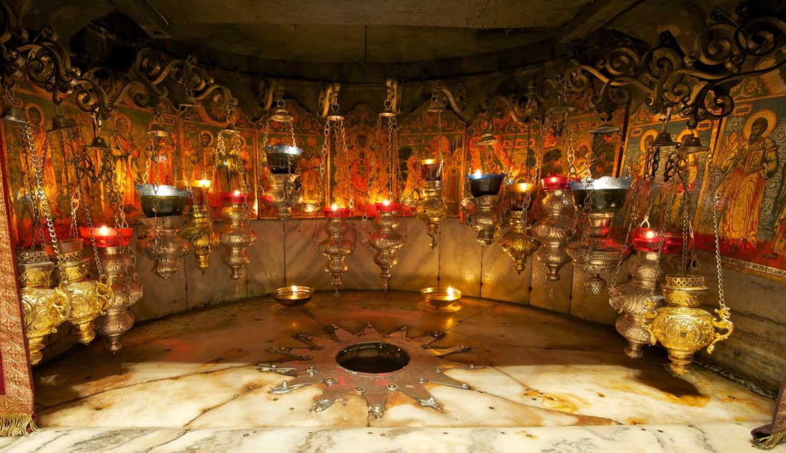 Grotta della natività a Betlemme