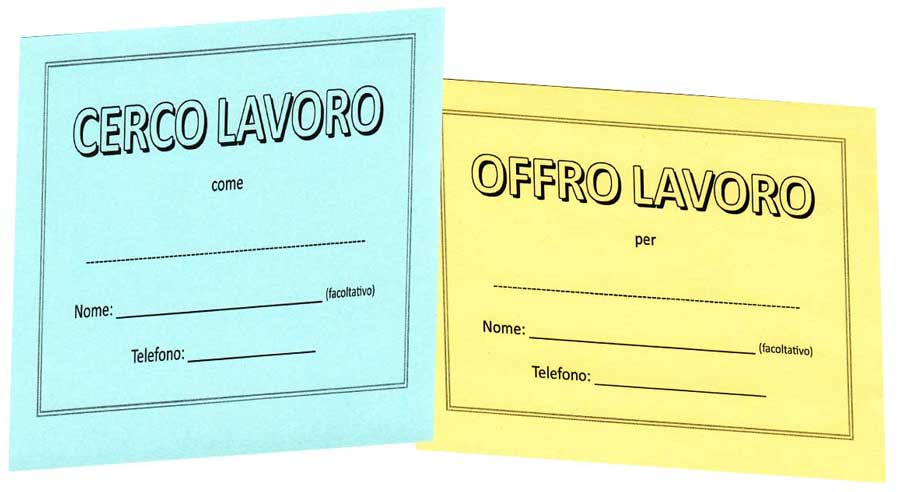 offro cerco lavoro